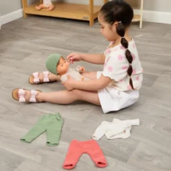 Knitted Doll Clothes Set - 3-Piece Outfit