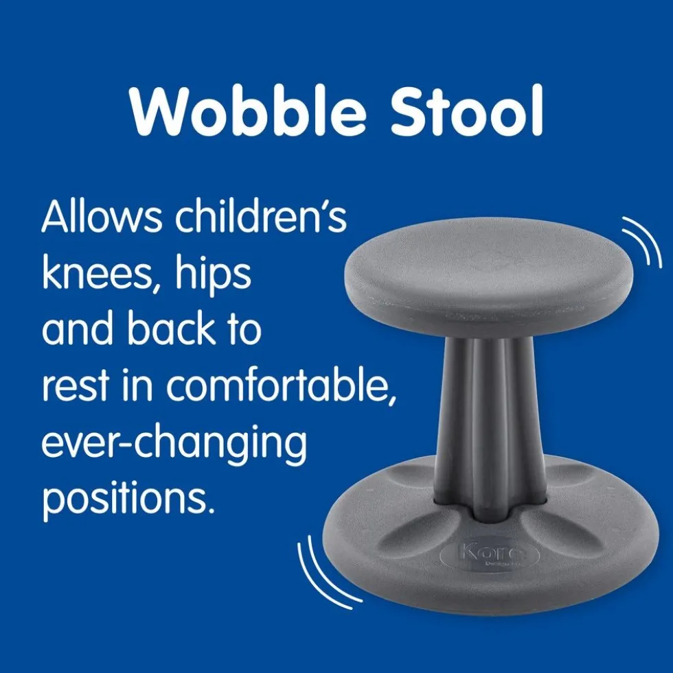 Kore™ Wobble Stool 12"H - Seafoam