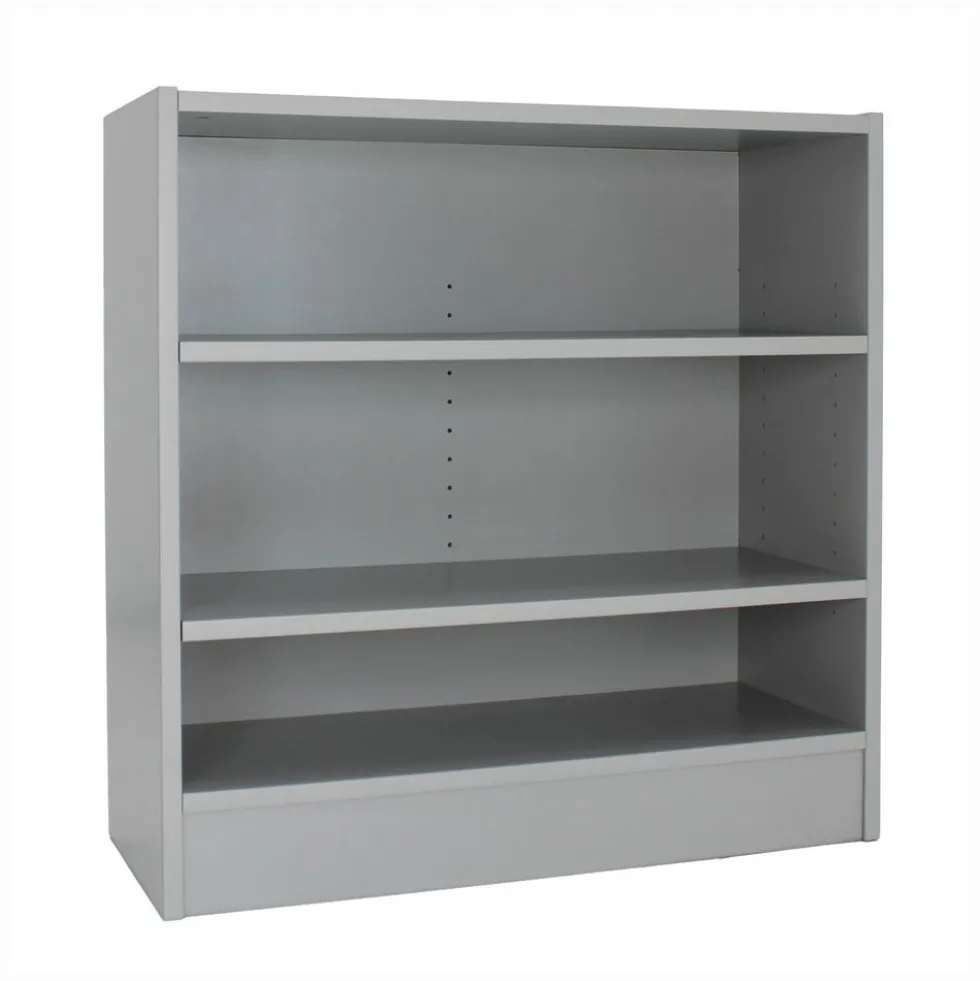 Laminate Bookcase 2-Shelf 30" Height - Gray
