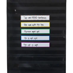 Large Rectangle Pocket Chart Black - 1 pocket chart