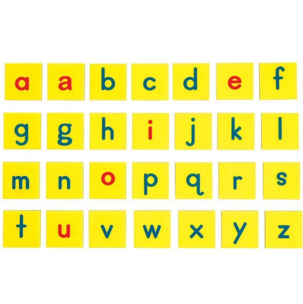 Magnetic Dry Erase Boards With Foam Letter Tiles - 6-Student Pack