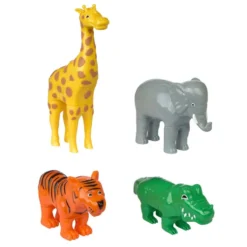 Magnetic Mix or Match Jungle Animals - 4-Piece Magnetic Animal Set