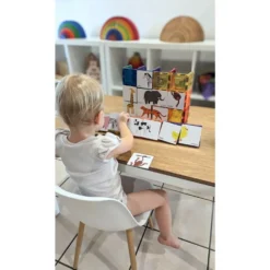 Magnetic Tile Toppers - Duo Animal Puzzle Pack - 40pcs