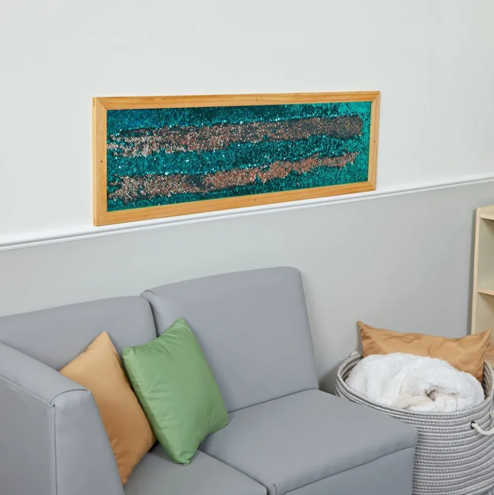 Mark Making Sequin Long Board - Silver 40" x 12"