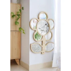 Mark Making Sequin & Mirror Daisy Frame - Gold & Silver 30