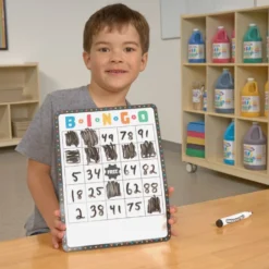 Math Bingo Dry Erase Mats - Set of 24