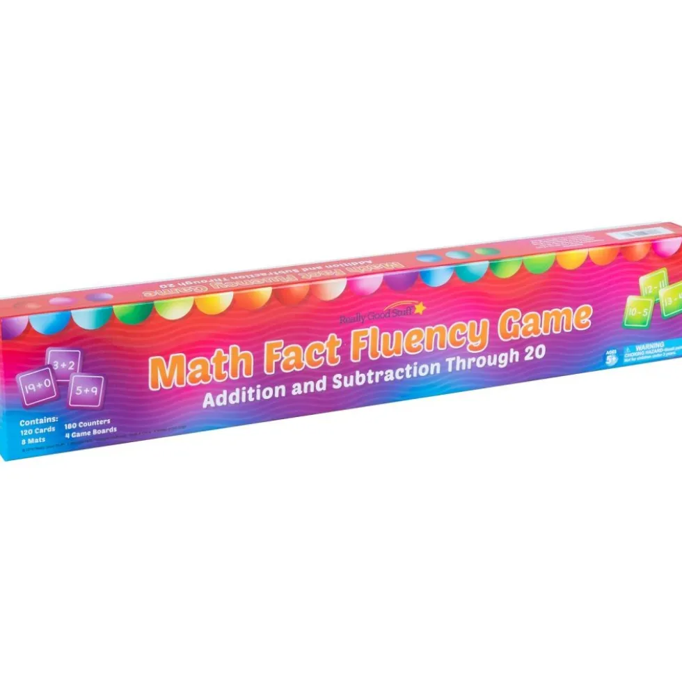 Math Fact Fluency Games Addition and Subtraction Through 20 - 4 sets of games