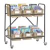 Mid-Size Mobile Storage Rack With Chapter Book Bins™ - 1 rack, 6 bins