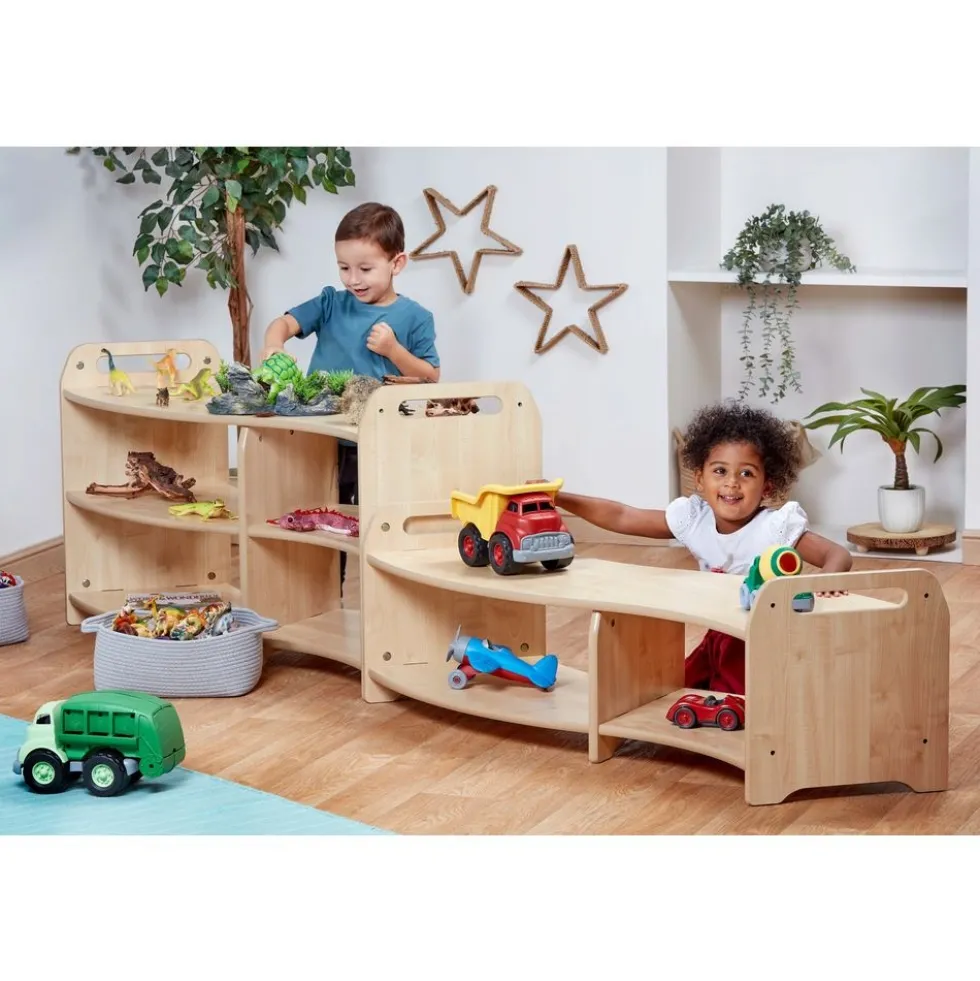Millhouse™ Low S-Curve Open Shelving Unit