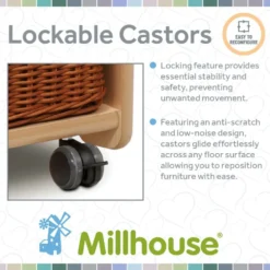Millhouse™ Mobile Shelf Unit With Top Display Add-on and 9 Clear Tubs