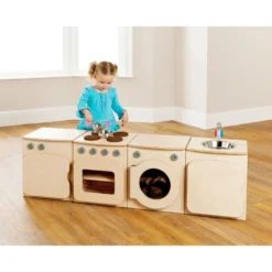 Millhouse™ Natural Kitchen with Fridge - Toddler - Set of 4