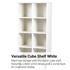 Millhouse™ 4x2 Cube Shelf With Back - White