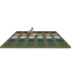 Mindful Seating™ 7'8" x 10'9" Area Rug in Color Multi