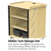 Mobile Laptop and Tablet Storage Cabinet with Casters