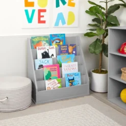 Modern Mist Book Display - Light Gray