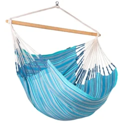 100% Organic Cotton Kingsize Hammock Chair - Habana Azure