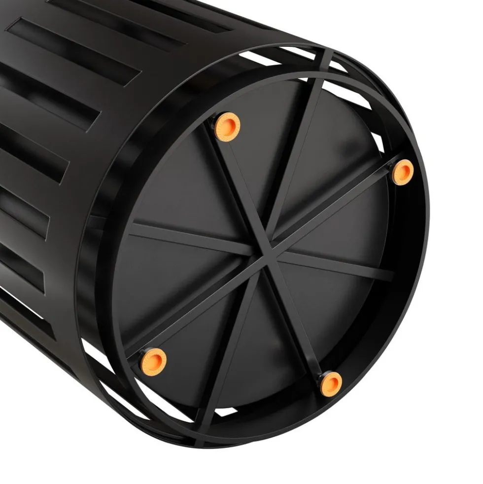 Outdoor 37 Gallon Trash Can Black
