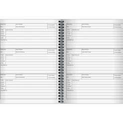 Parent Contact Record Book - Couture Style - 1 record book, 49 tabs
