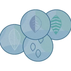 Peaceful Spaces Leaf Seating Rounds - Set of 12 - 16" Dia.