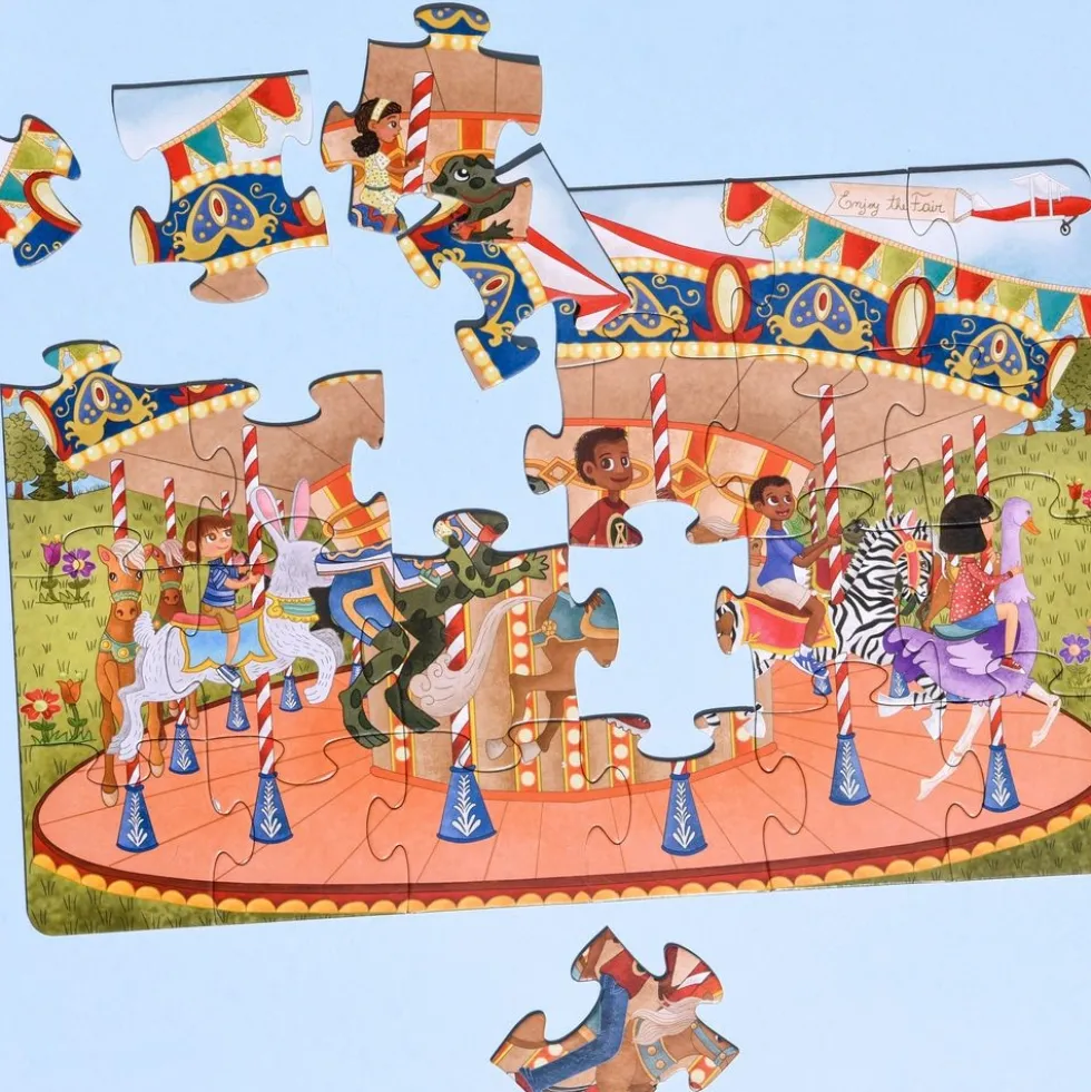 24 Piece Joyful Carousel Puzzle