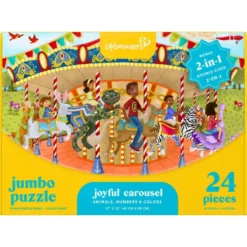 24 Piece Joyful Carousel Puzzle