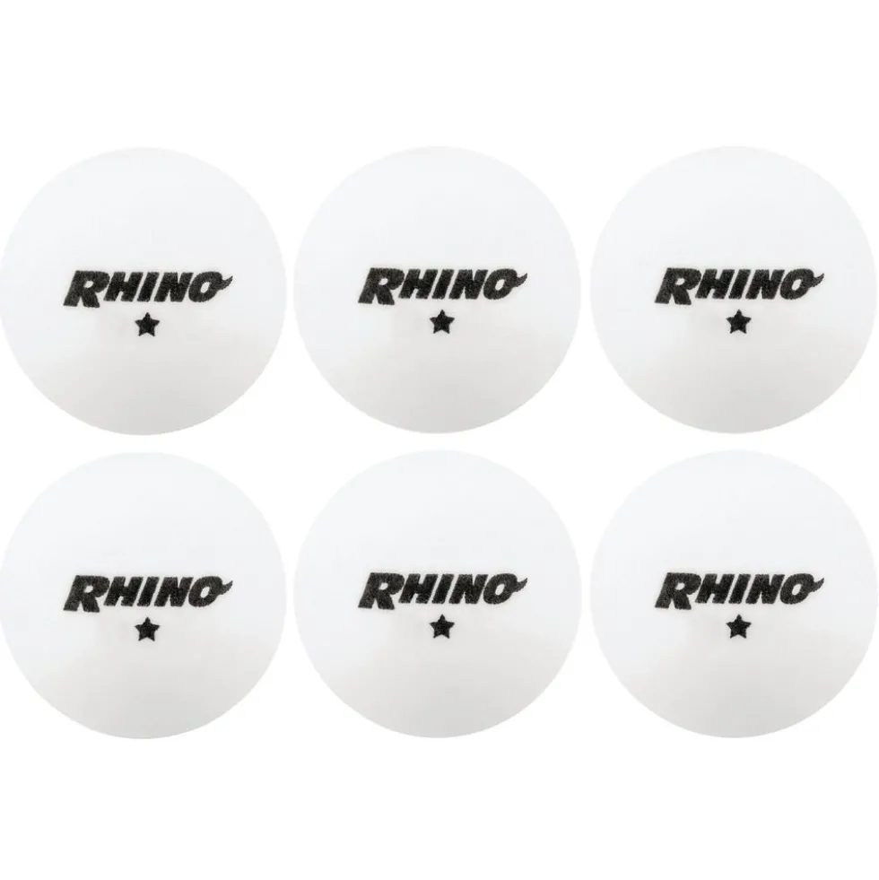 Ping Pong Balls Set of 6 White