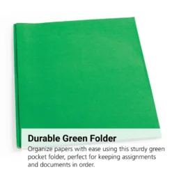 Pocket & Brad Folder, Green