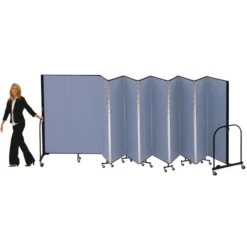 Portable Room Divider 9'5" x 6' - Stone