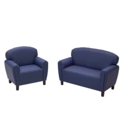 Preschool Sofa and Chair Set - Blue