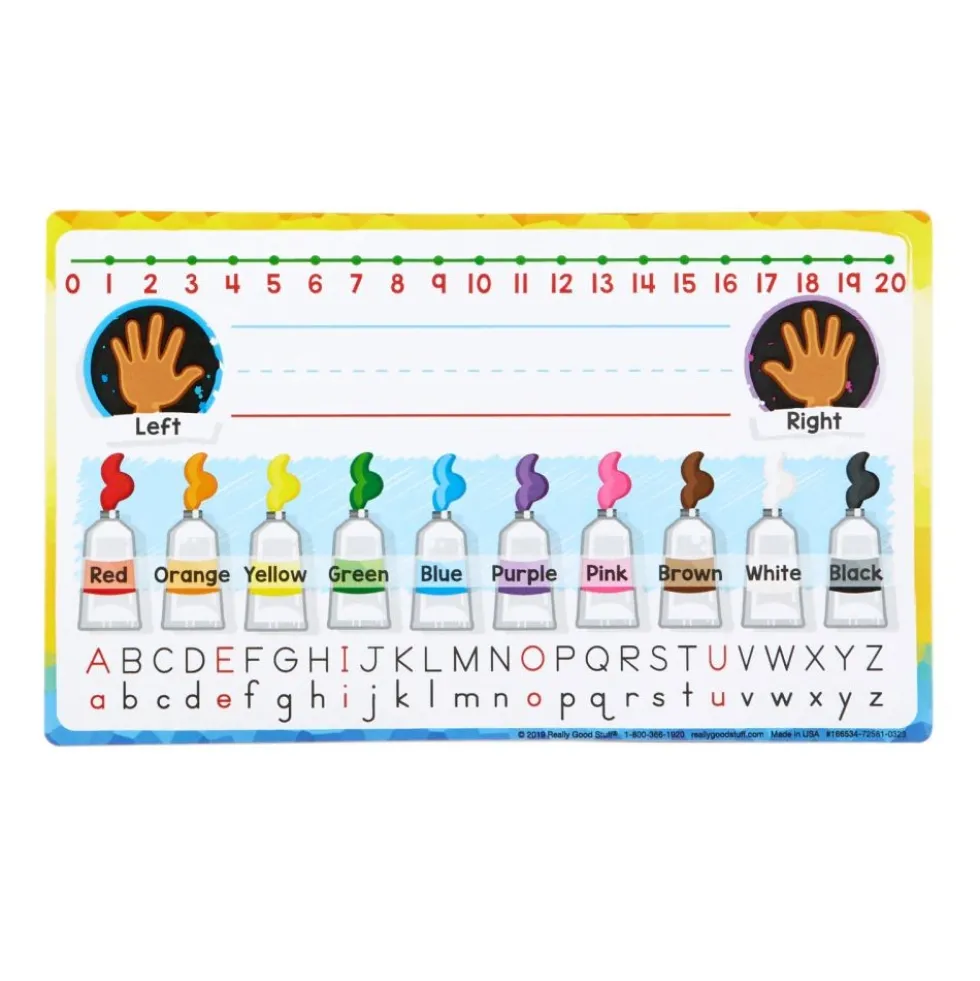 Primary Self-Adhesive Vinyl On-The-Go Helpers - Set Of 24