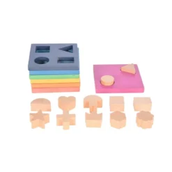 Rainbow Wooden Shape Stacker