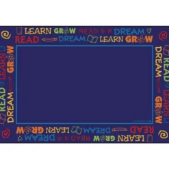 Read to Dream Border 6' x 9' Rectangle Premium Carpet