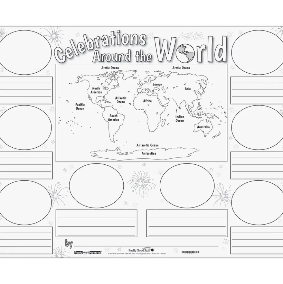 Ready-To-Decorate® Celebrations Around The World Posters - 24 posters