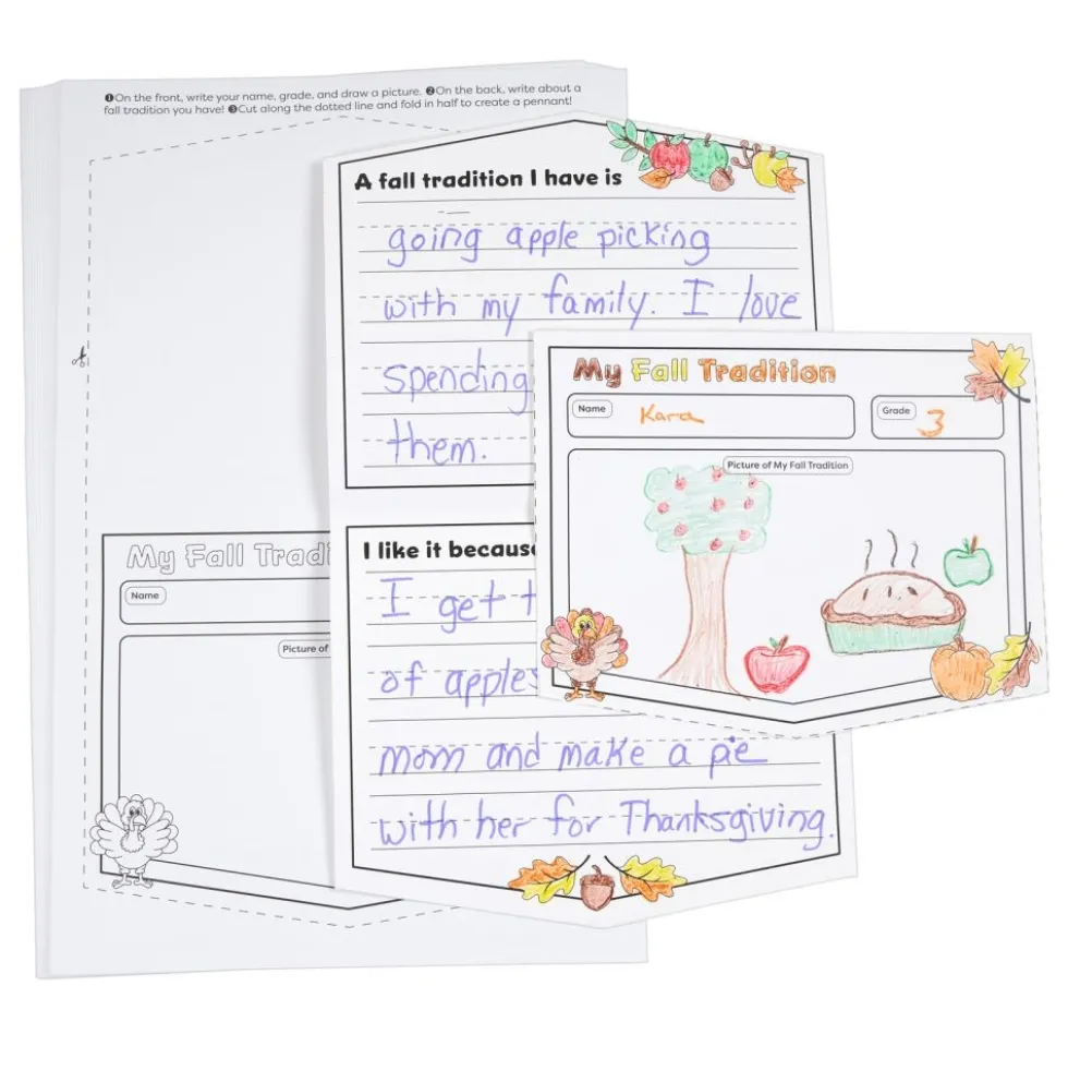 Ready to Decorate® Fall Traditions Pennant Posters - Set of 24