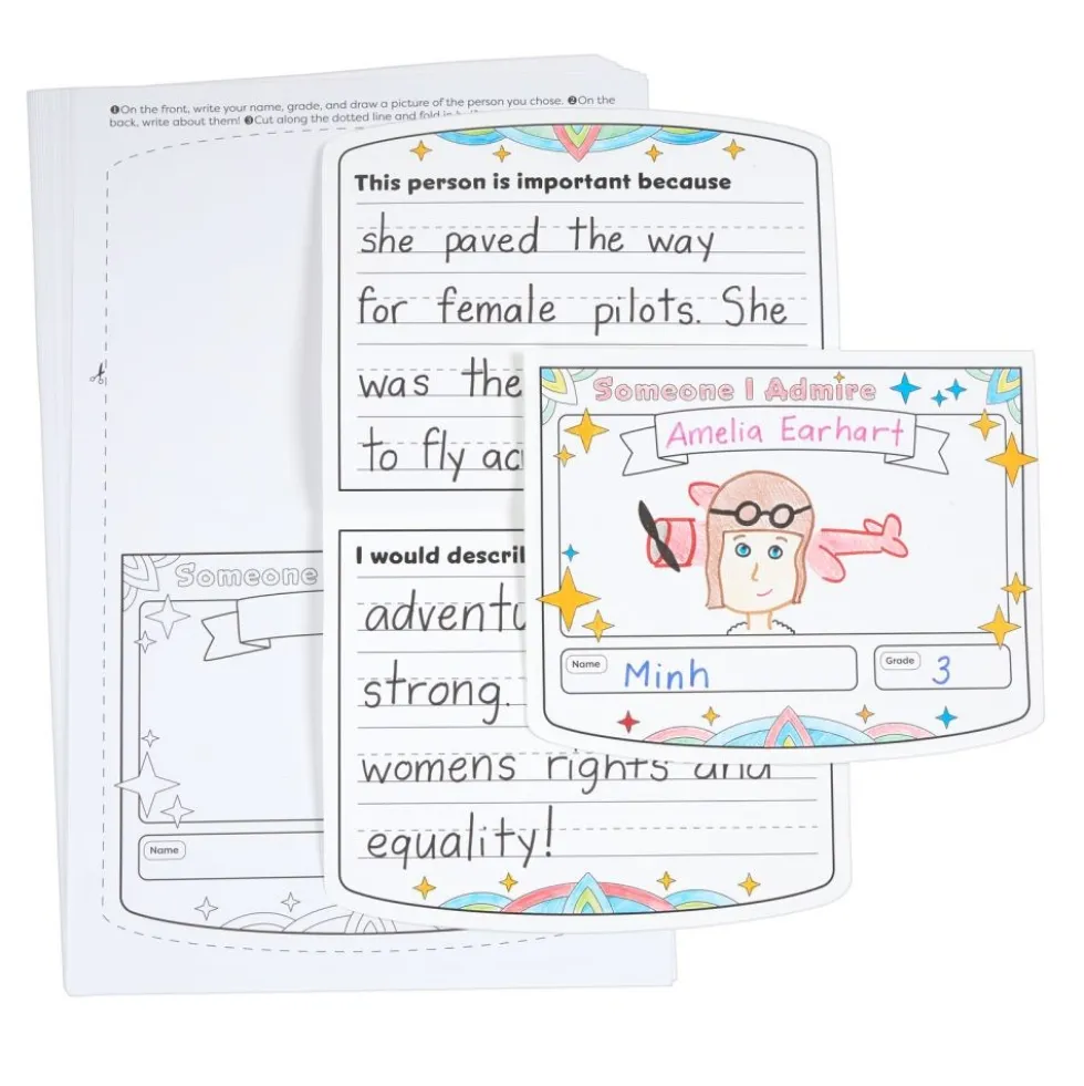 Ready to Decorate® People We Admire Pennant Posters - Set of 24