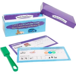 Really Good Phonics™ CVCE & R-Controlled Vowels Kit, Team Vowels Diphthongs Kit - Decodable Readers, Flip Chart & Word Segmenting and Blending Kit