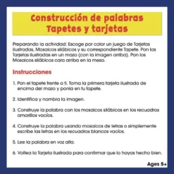 Really Good Stuff® Construccion de Palabras, Tapetes, Tarjetas y Letras