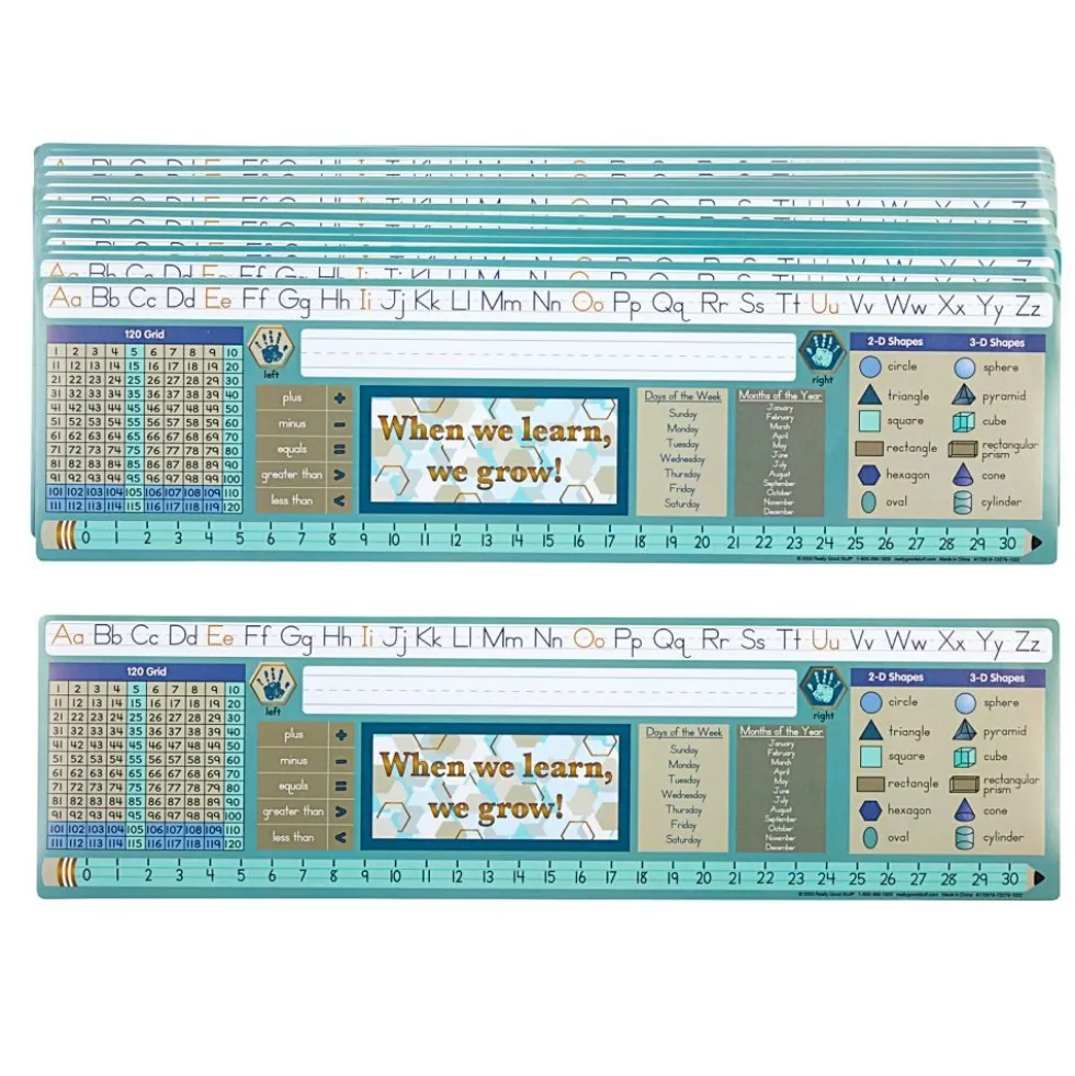 Really Good Stuff® Cool and Calm Self-Adhesive Vinyl Desktop Helpers™ - Set Of 24 - Primary