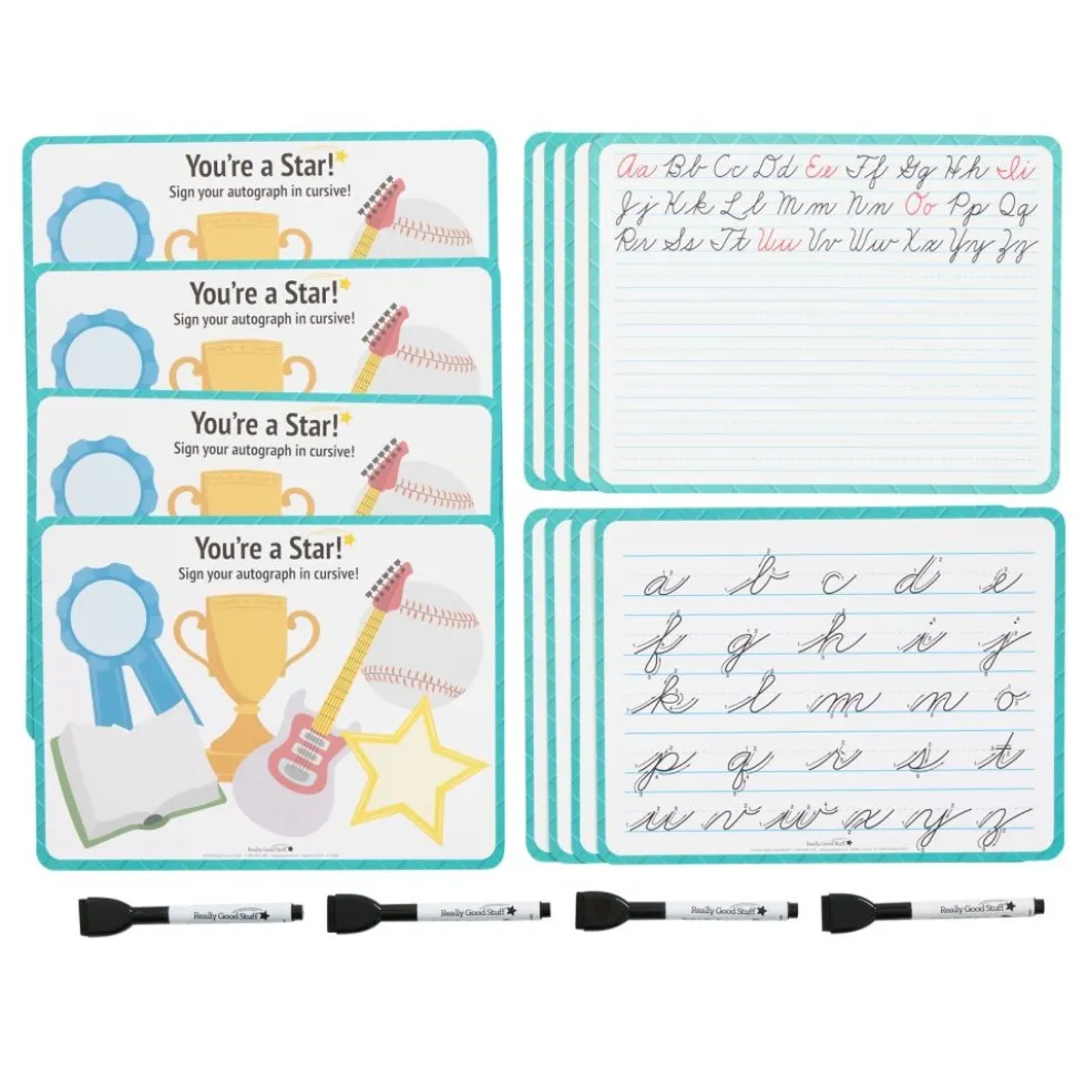 Really Good Stuff® Cursive Writing & Signature Class Pack - Set of 4