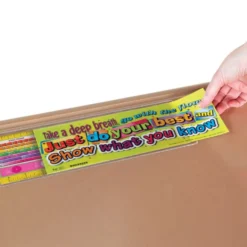 Really Good Stuff® Desktop Helper™ Cardstock Testing Inserts with Words of Encouragement - Set Of 12