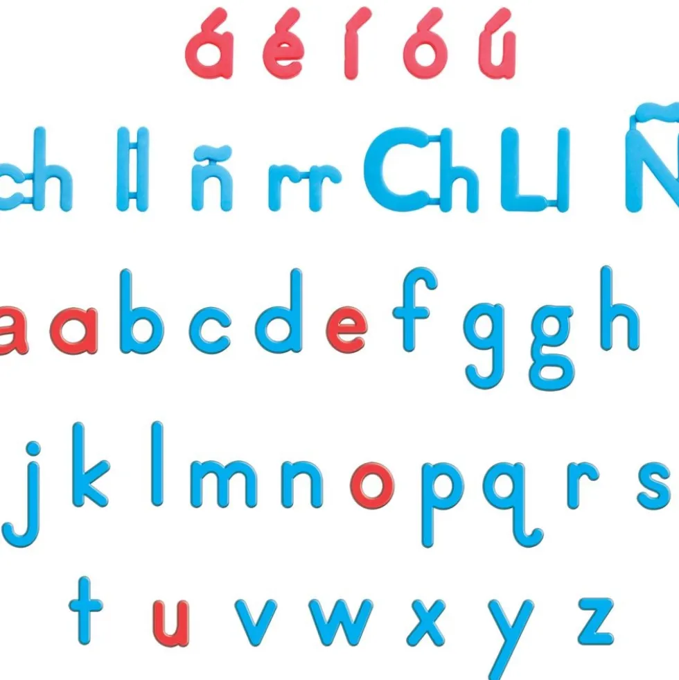Really Good Stuff® EZread™ Spanish Color-Coded Plastic Magnetic Letters - 92 letters