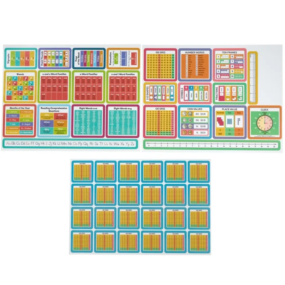 Really Good Stuff® EZ Stick Cross-Curricular Vinyl Decals - Primary
