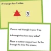 Really Good Stuff® Flat And Solid Shapes Task Cards - 24 Cards