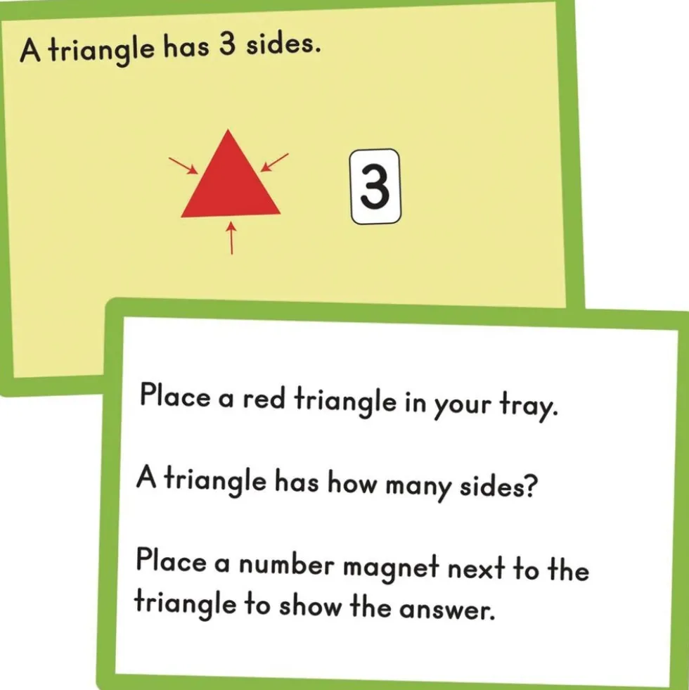 Really Good Stuff® Flat And Solid Shapes Task Cards - 24 Cards