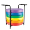 Really Good Stuff® Floor Seating Storage Rack with Round Cushions - 6 Colors