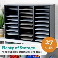 Really Good Stuff® Green 27-Slot Mail Center With Green Trays