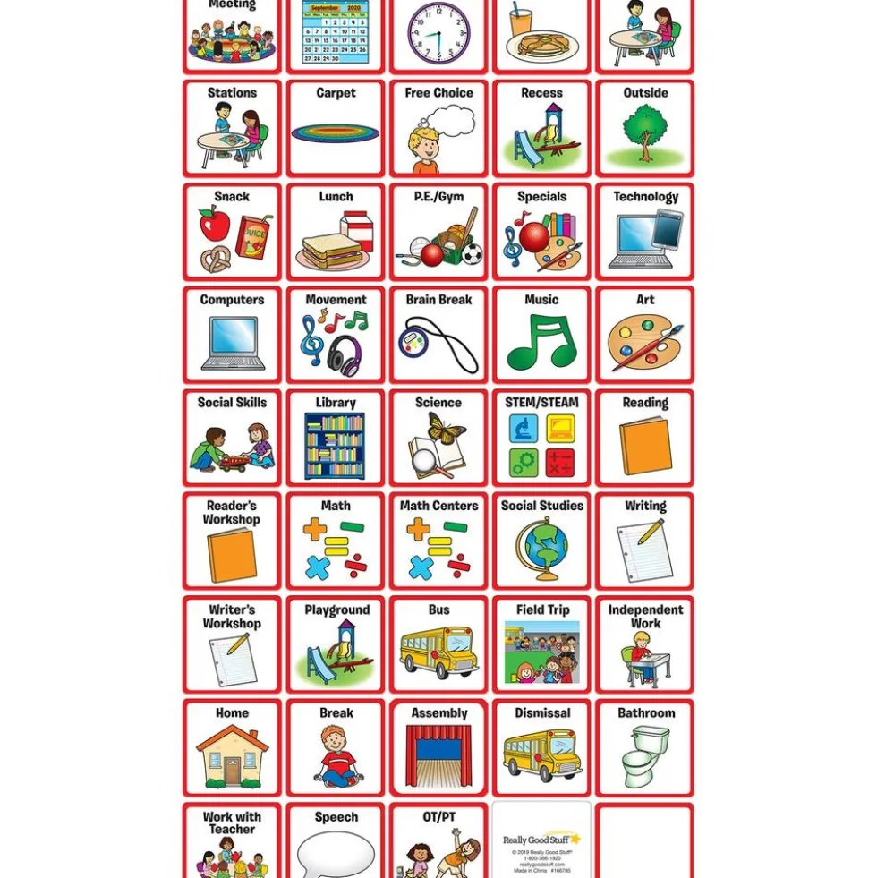 Really Good Stuff® Individual Student Visual Schedule