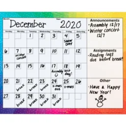 Really Good Stuff® Magnetic Dry Erase Calendar - 1 calendar