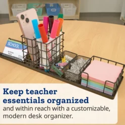 Really Good Stuff® Modular 6-Piece Wire Desk Organizer