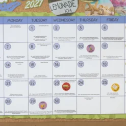 Really Good Stuff® Monthly Calendar Pages 2026-2027 - Intermediate